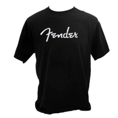 Fender - Spaghetti Logo Black Tee - XXXL