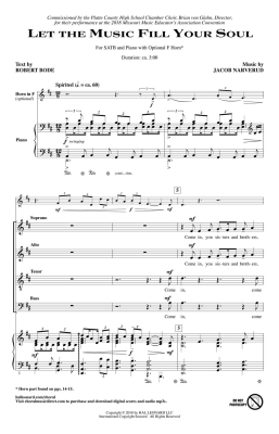 Let the Music Fill Your Soul - Bode/Narverud - SATB