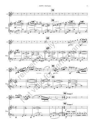 Suite For Solo Flute, Clarinet, and Alto Saxophone Smith Solo de bois et piano Niveau 5