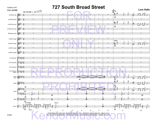727 South Broad Street - Halle - Jazz Ensemble - Gr. 3