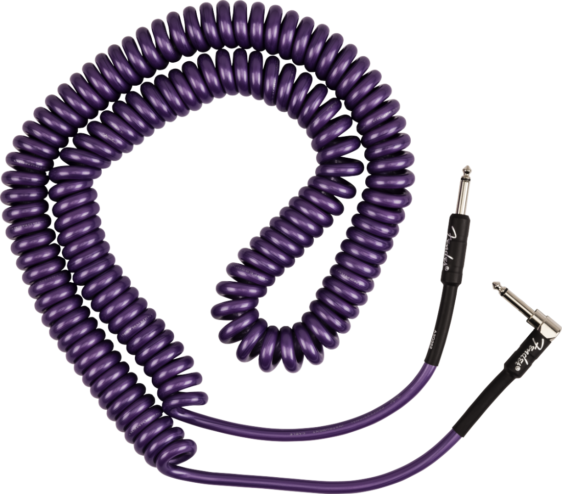 J Mascis Coiled Instrument Cable 30\' Purple