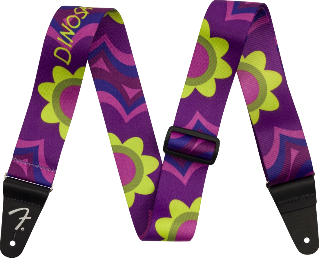 J Mascis 2-inch Magenta Flower Guitar Strap