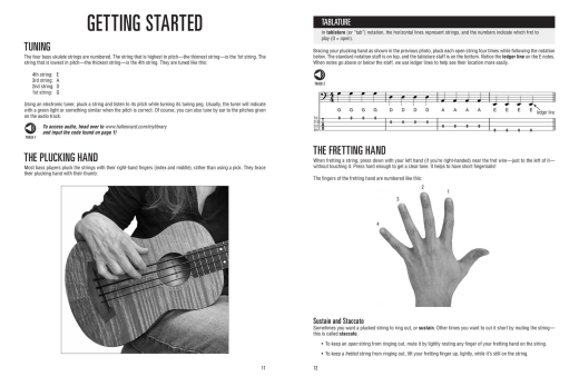 Hal Leonard Bass Ukulele Method - Sokolow - Bass Ukulele TAB - Book/Audio Online