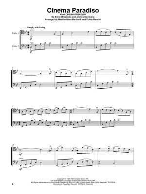 Great Movie Themes for Cello Duet - Mr & Mrs Cello - Cello Duet - Score/Parts