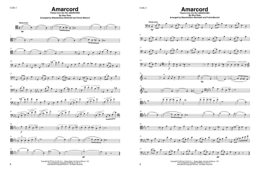 Great Movie Themes for Cello Duet - Mr & Mrs Cello - Cello Duet - Score/Parts