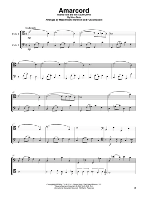 Great Movie Themes for Cello Duet - Mr & Mrs Cello - Cello Duet - Score/Parts