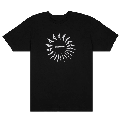 Jackson Guitars - Circle Shark Fin Black T-Shirt - XXL