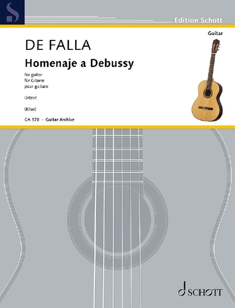 Homenaje a Debussy - De Falla/Klier - Classical Guitar - Sheet Music
