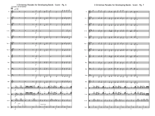 3 Christmas Parades (for Developing Bands) - Gray - Marching Band - Gr. 1