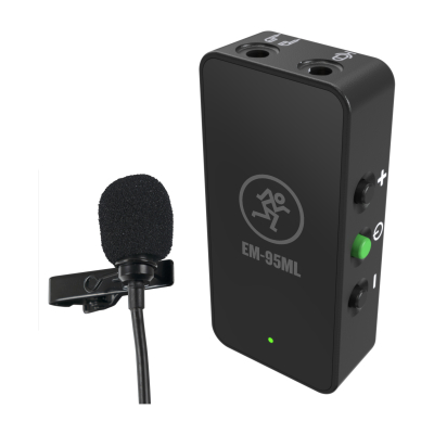 EM-95ML Lavalier Microphone with In-Line Amplifier for Smartphones