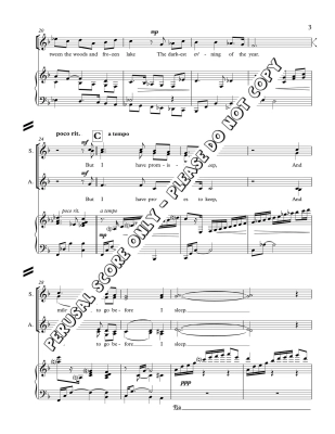 Miles to Go Before I Sleep - Frost/Nickel - SSAA