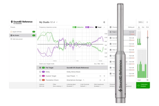 SoundID Reference for Multichannel Calibration with Measurement Microphone