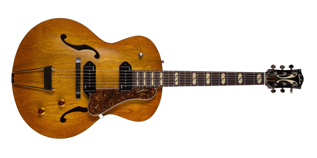 Godin Guitars 5th Ave Jumbo P90 Harvest Gold | Long & McQuade