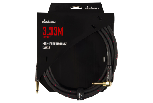 High Performance Cable, 10.93 ft (3.33 m) - Black and Red