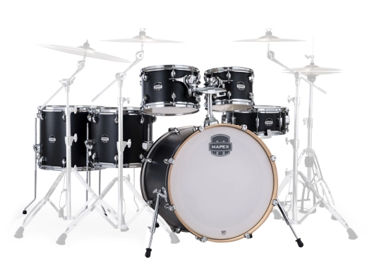 Mapex - Mars Studioease 6-Piece Shell Pack (22,10,12,14,16,SD) - Matte Black