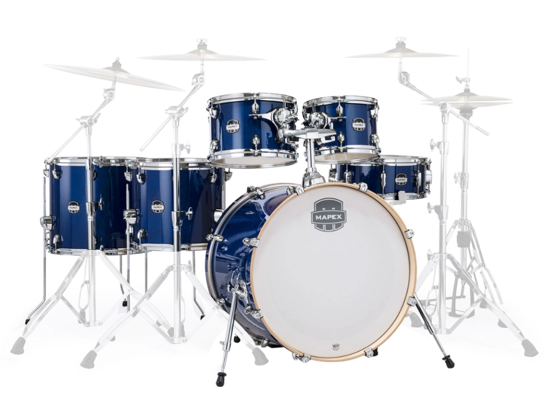 Mars Studioease 6-Piece Shell Pack (22,10,12,14,16,SD) - Midnight Blue