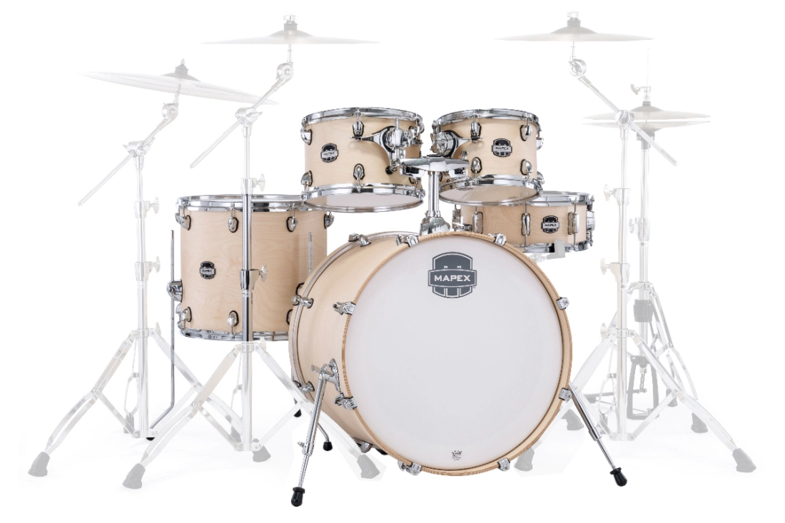 Mars Rock 5-Piece Shell Pack (22,10,12,16,SD) - Natural Satin