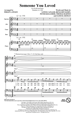 Someone You Loved - Capaldi/Lawson - SATB