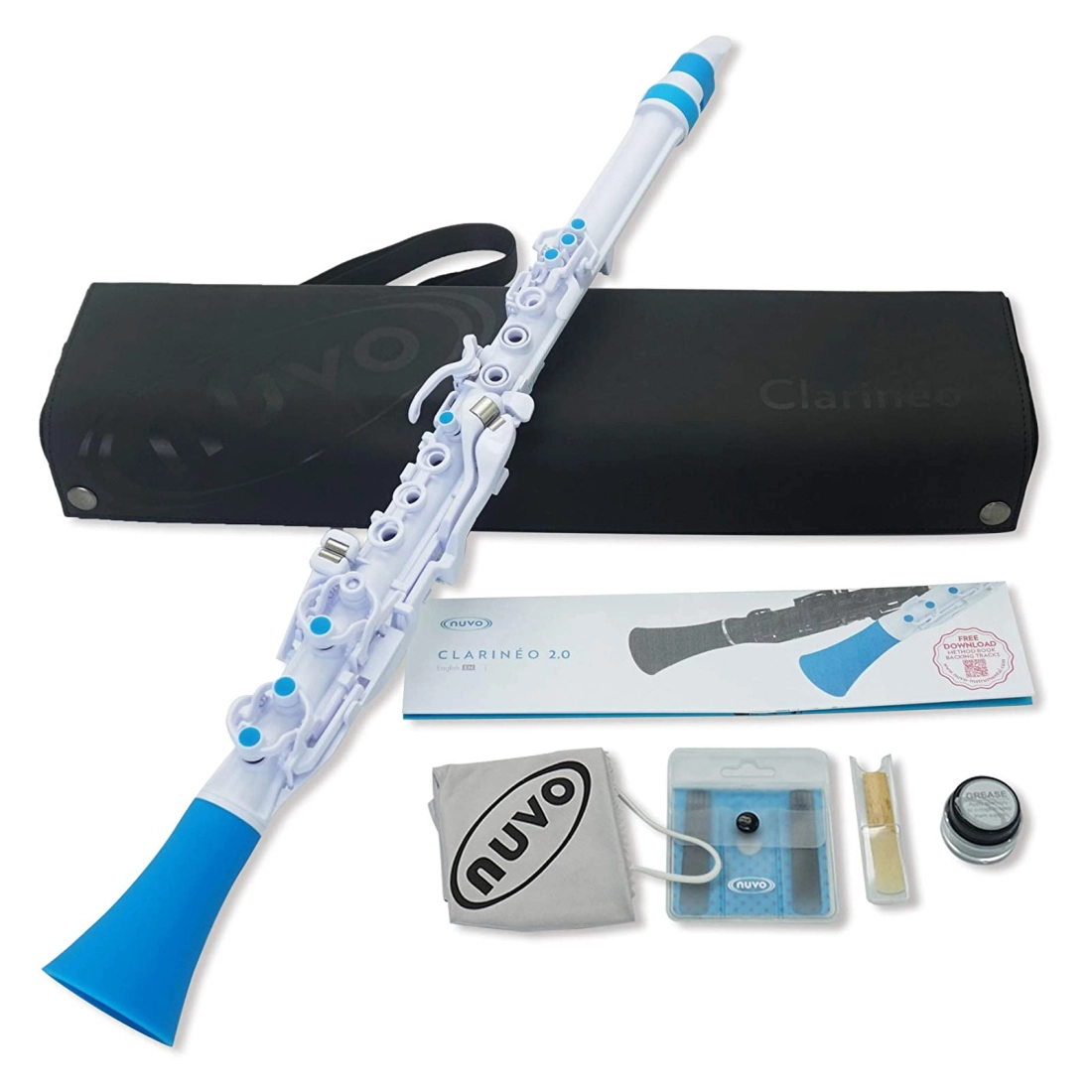 Clarineo 2.0 Clarinet Kit - White/Blue