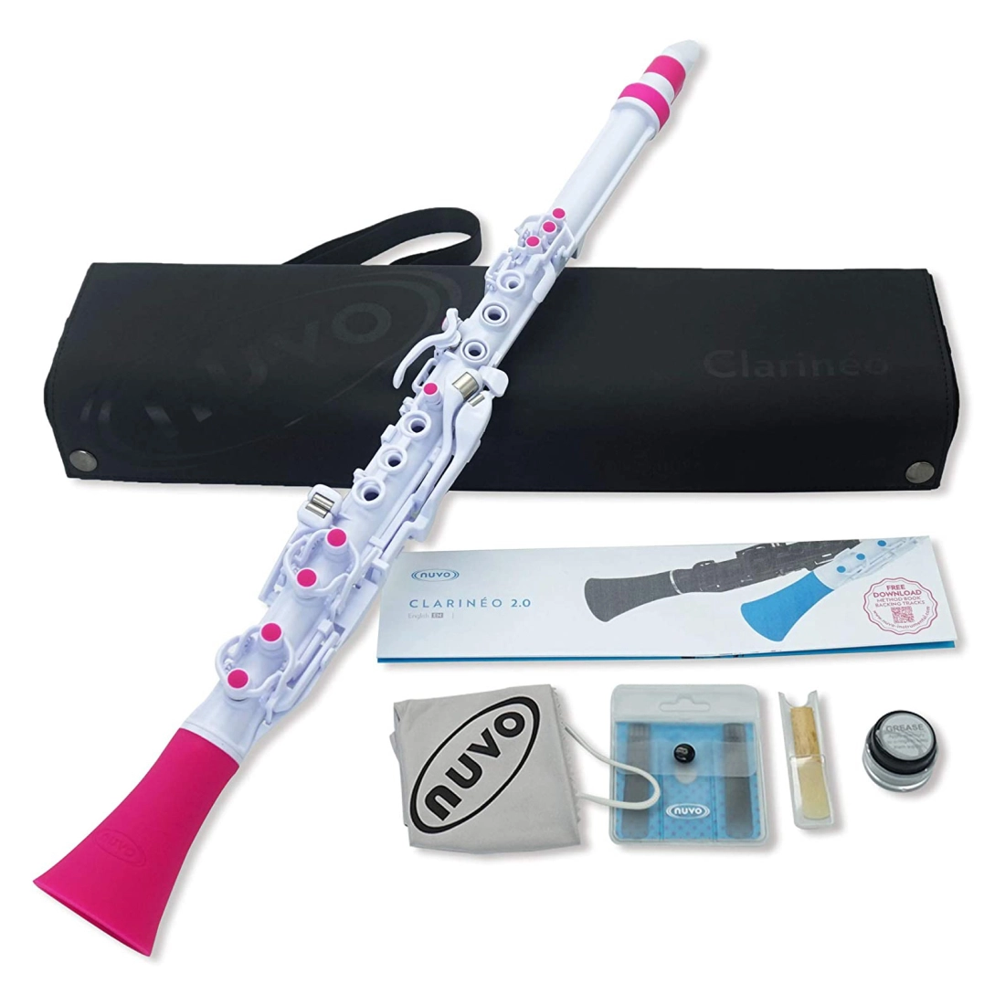 Clarineo 2.0 Clarinet Kit - White/Pink