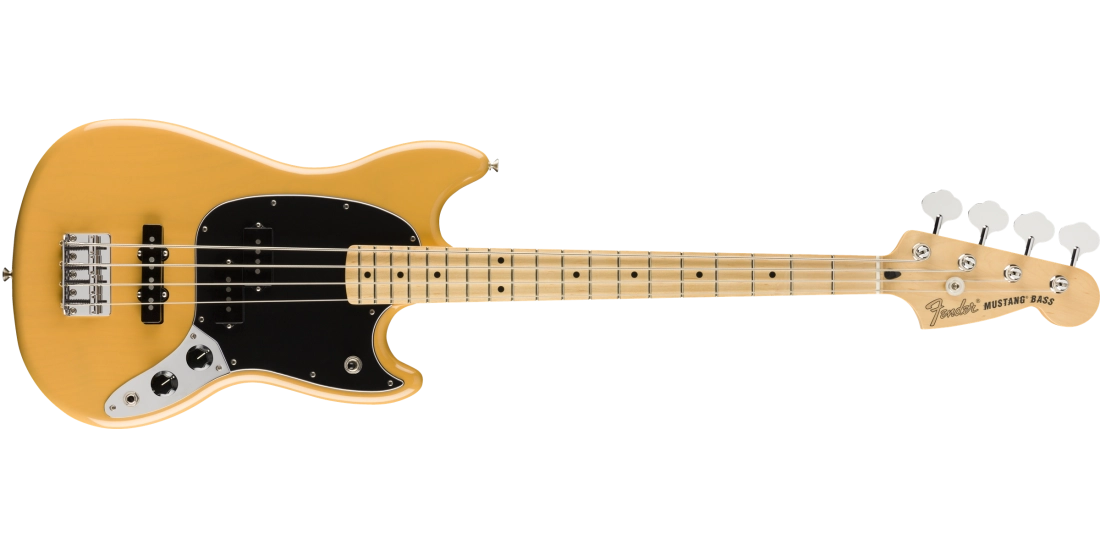 FSR Player Mustang Bass PJ, Maple Fingerboard - Butterscotch Blonde