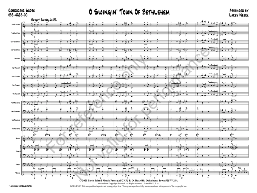 O Swingin\' Town Of Bethlehem - Neeck - Concert Band - Gr. 2.5