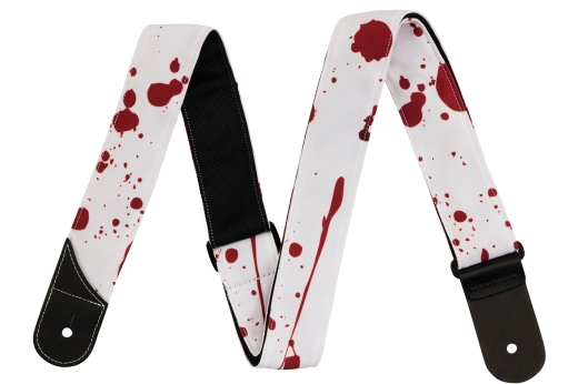 Jackson Guitars - Splatter Guitar Strap - White/Red