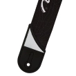 White Logo Guitar Strap - Black