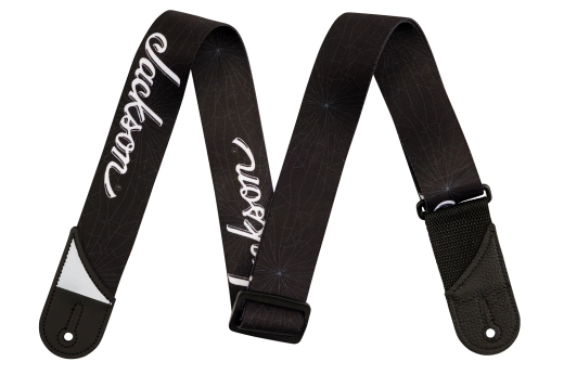 Jackson Guitars - White Logo Guitar Strap - Black