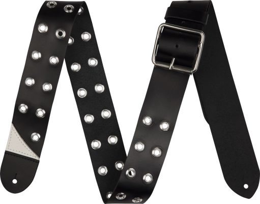 Jackson Guitars - Grommet Leather Guitar Strap - Black