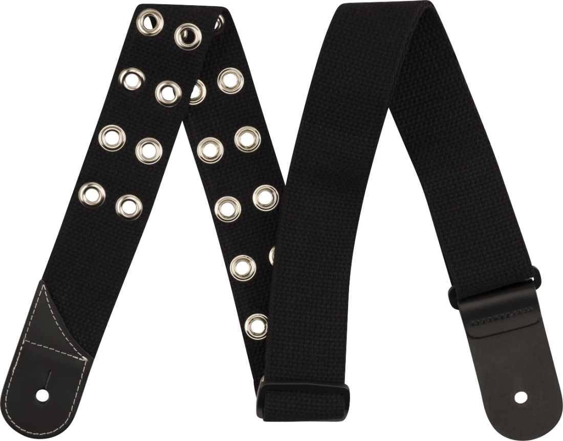 Cotton Grommet Strap Black