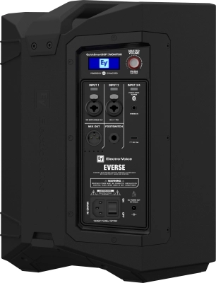 EVERSE 8 Battery Powered Speaker with Bluetooth Audio and Control - Black