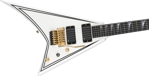 MJ Series Rhoads RR24MG, Ebony Fingerboard - White with Black Pinstripes