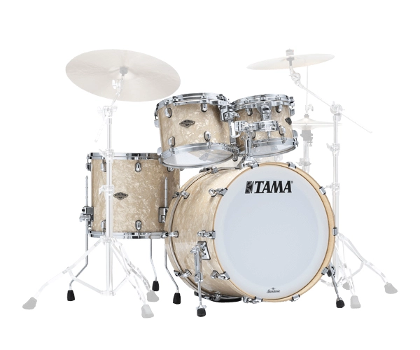 Starclassic Walnut/Birch 4-Piece Shell Pack (22,10,12,16) - Vintage Marine Pearl