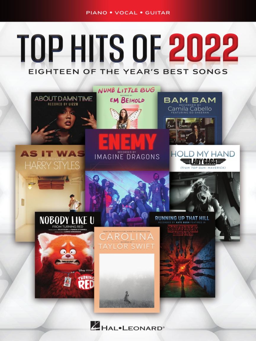 Top Hits of 2022 - Piano/Vocal/Guitar - Book