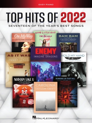 Top Hits of 2022 - Easy Piano - Book