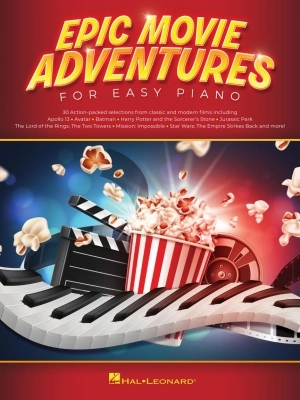 Hal Leonard - Epic Movie Adventures for Easy Piano - Book