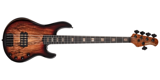 35th Anniversary StingRay5 H Bass Guitar, Roasted Flame Maple/Ebony - Spalted Sunburst