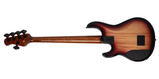 35th Anniversary StingRay5 H Bass Guitar, Roasted Flame Maple/Ebony - Spalted Sunburst