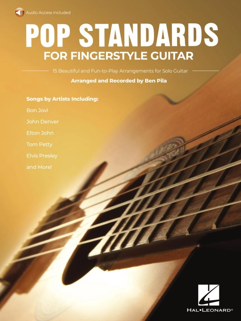 Pop Standards for Fingerstyle Guitar - Pila - Guitar TAB - Book/Audio Online