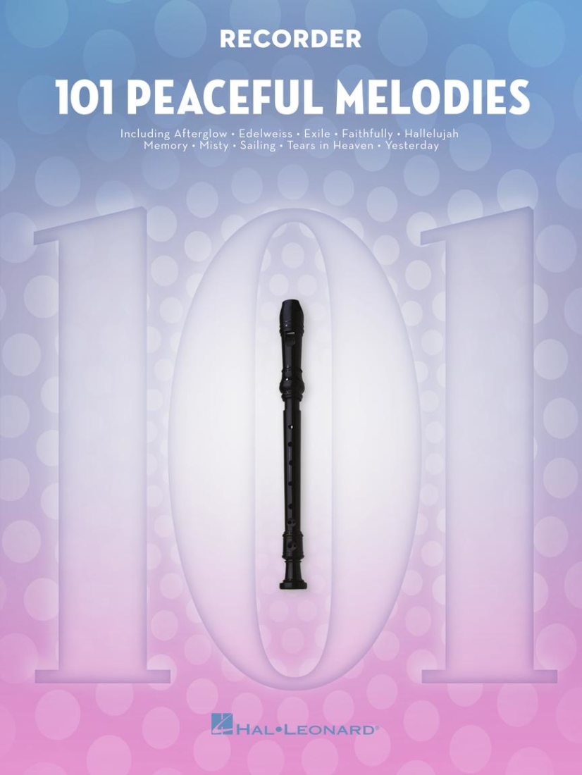 101 Peaceful Melodies - Recorder - Book