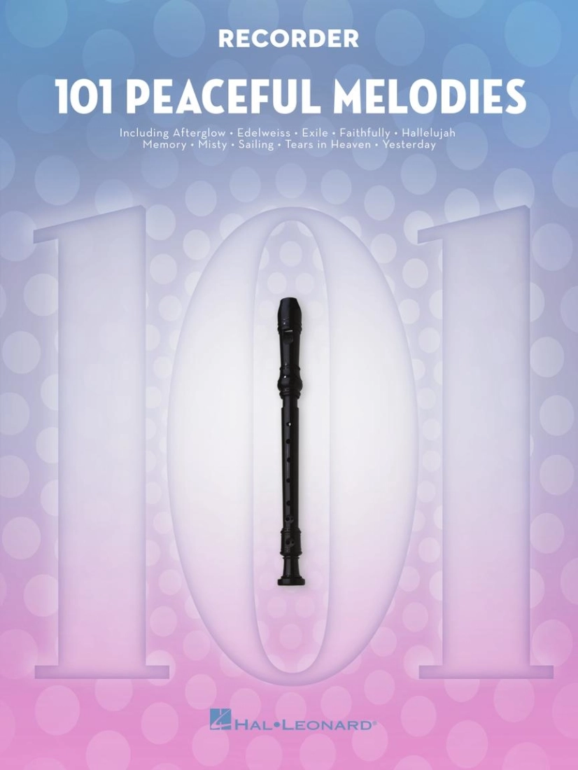 101 Peaceful Melodies - Recorder - Book