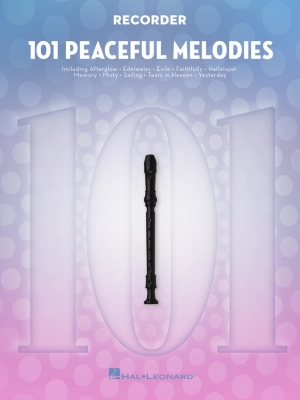 101 Peaceful Melodies - Recorder - Book