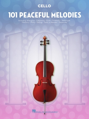 101 Peaceful Melodies - Cello - Book