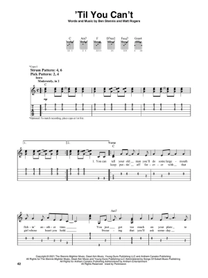 Top Hits of 2022 - Easy Guitar TAB - Book