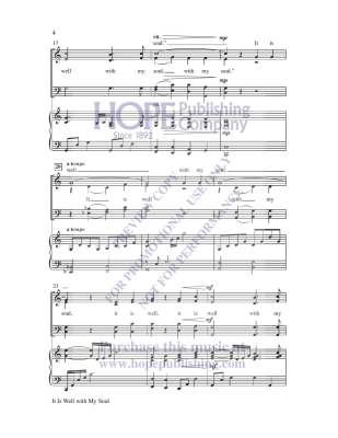 It Is Well with My Soul - Spafford /Bliss /Hayes - SATB