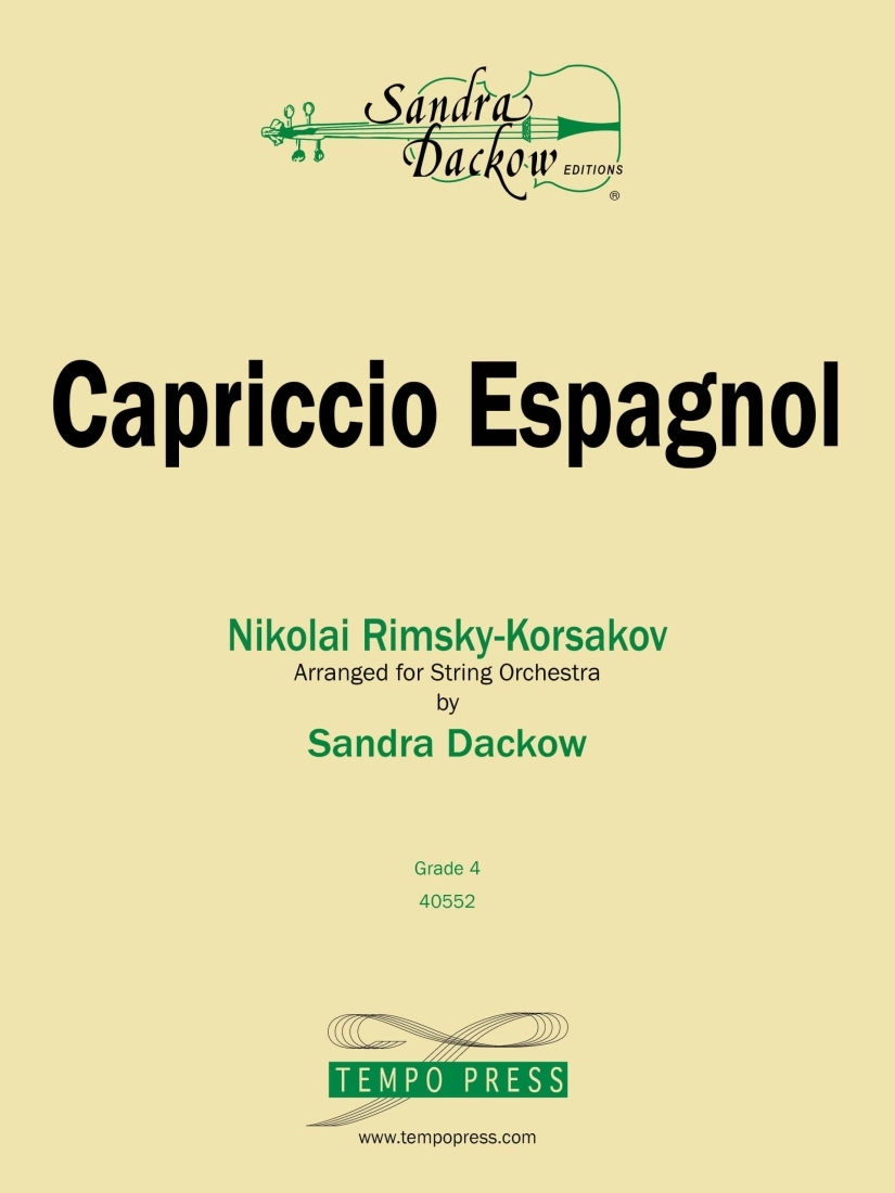 Capriccio Espagnol - Rimsky-Korsakov/Dackow - String Orchestra - Gr. 4