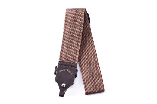 Gold Tone - Cloth Banjo Strap - Brown