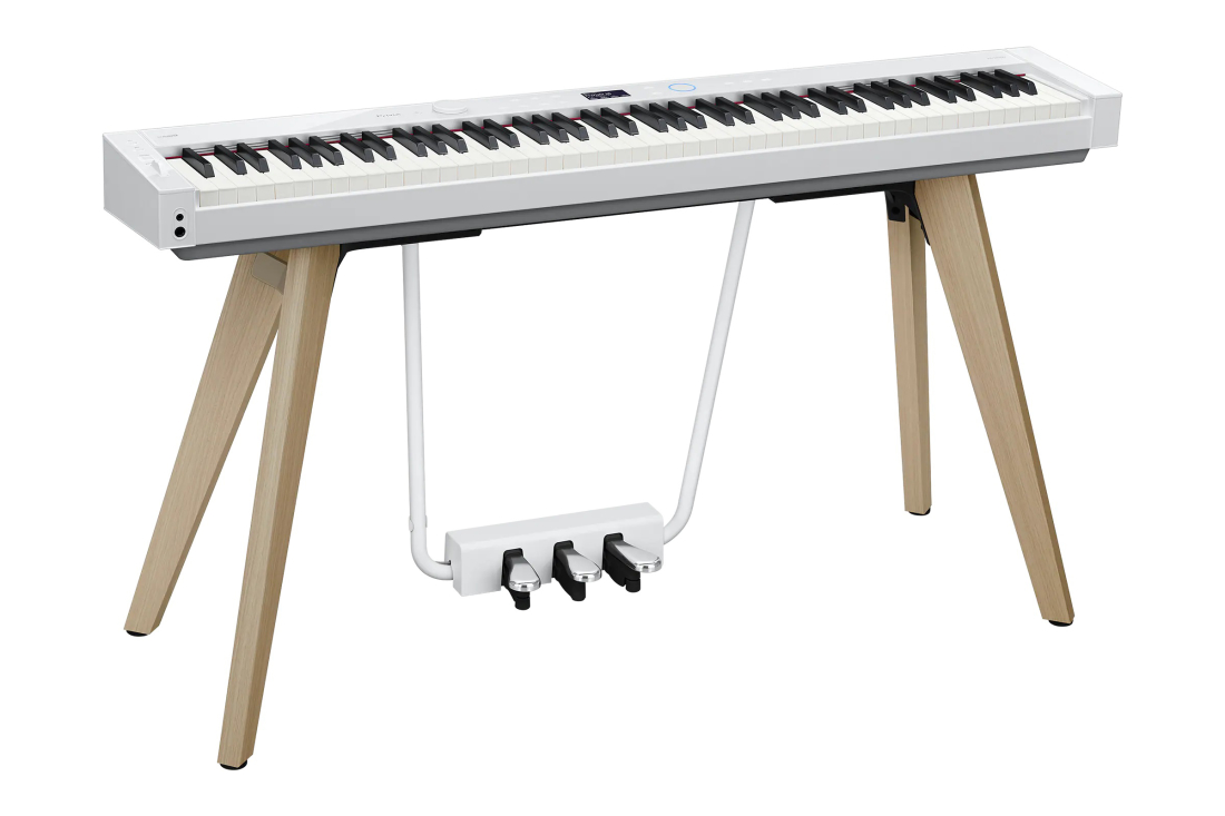 Privia PX-S7000 88-Key Digital Piano with Stand & Pedals - White