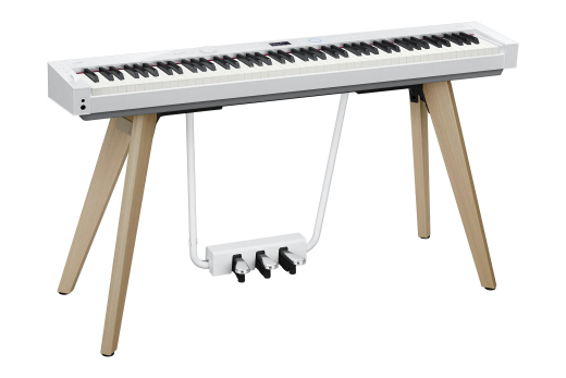 Casio - Privia PX-S7000 88-Key Digital Piano with Stand & Pedals - White
